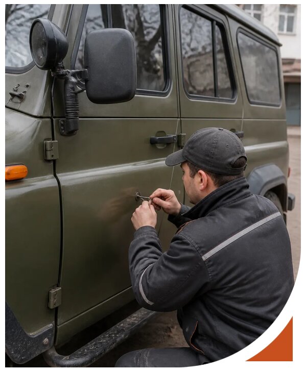 Профессиональное вскрытие автомобиля УАЗ без повреждений в Кунгуре